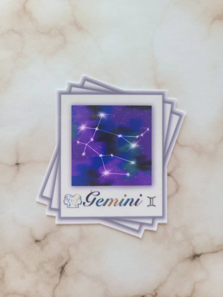 Gemini Zodiac Constellation - Vinyl Sticker