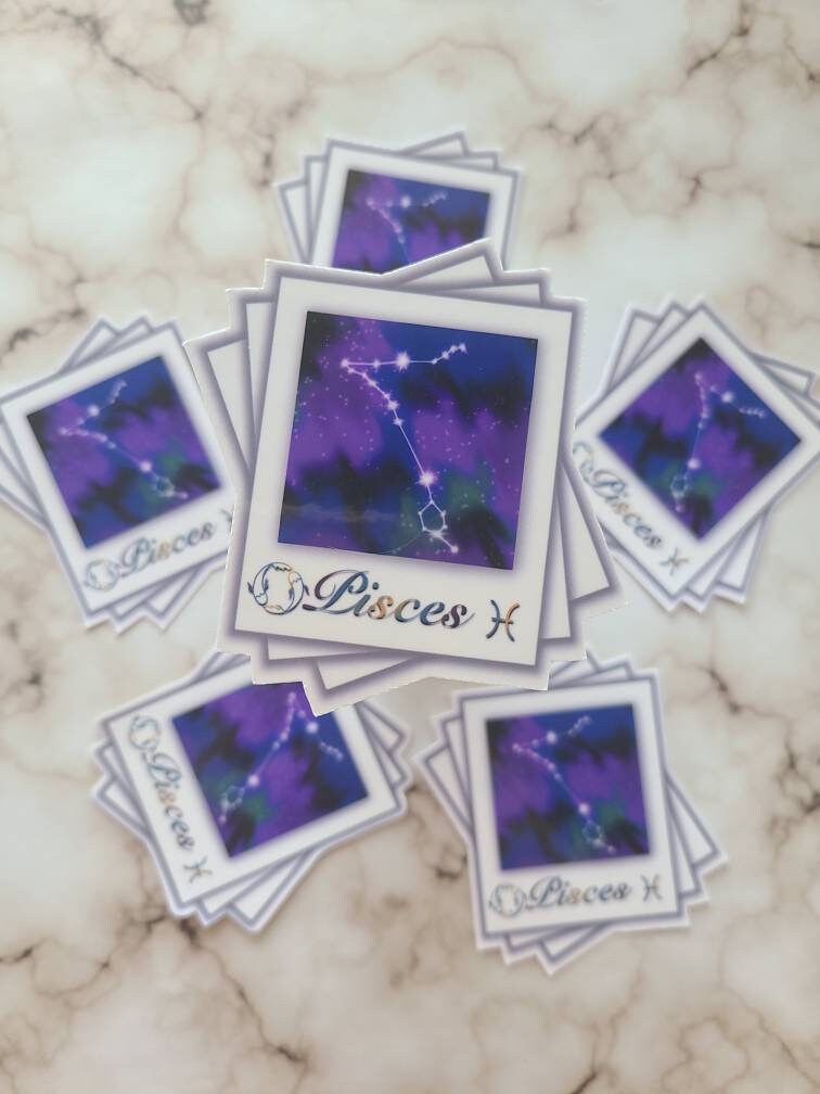 Pisces Zodiac Constellation - Vinyl Sticker