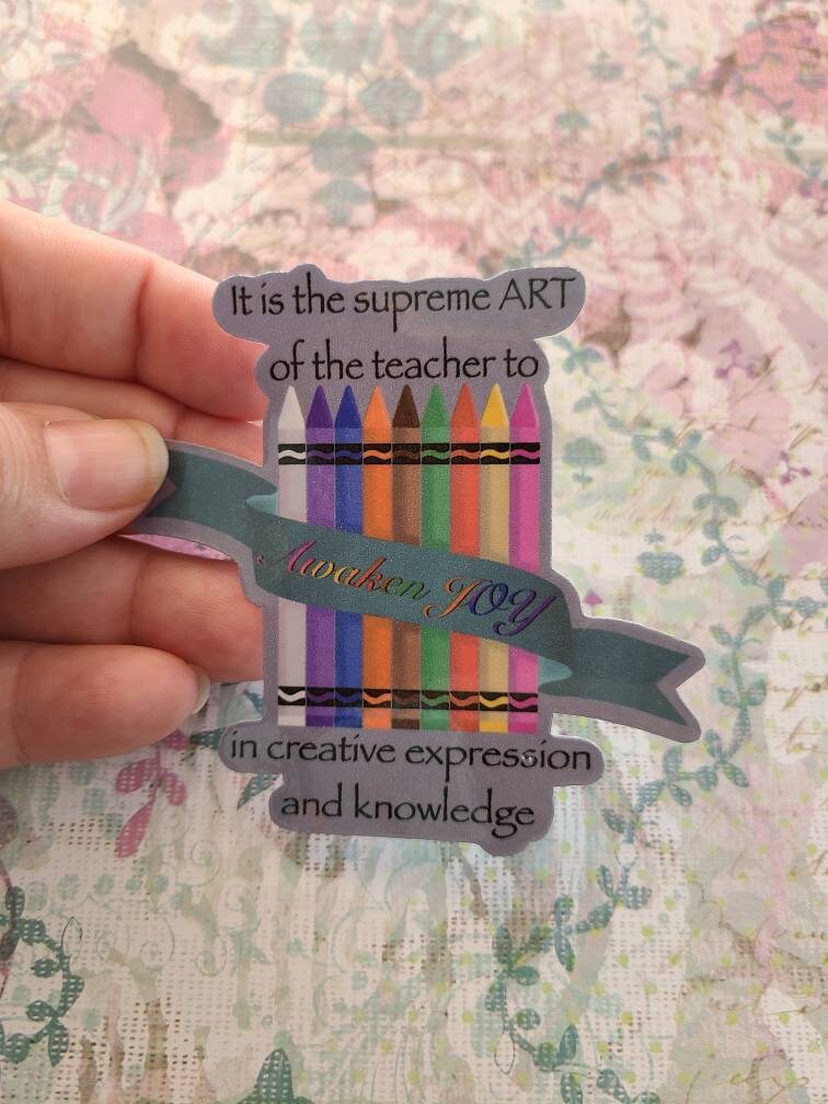 Inspirational Teachers Awaken Joy - Vinyl Sticker