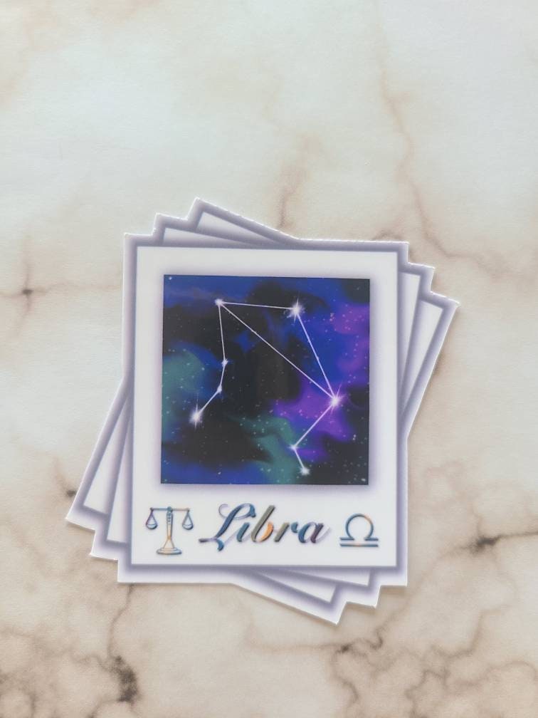 Air Signs Zodiac Constellation - Vinyl Sticker Set of 3