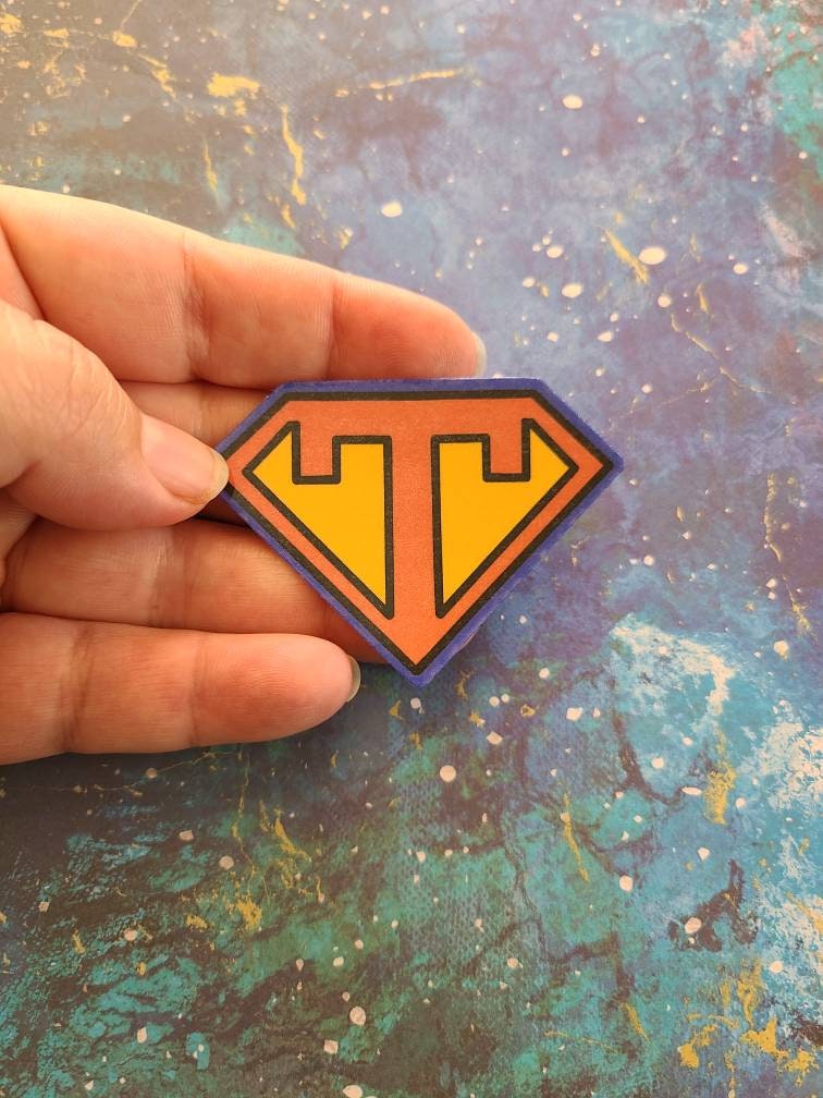 Superhero Teacher Badge -  Vinyl Sticker
