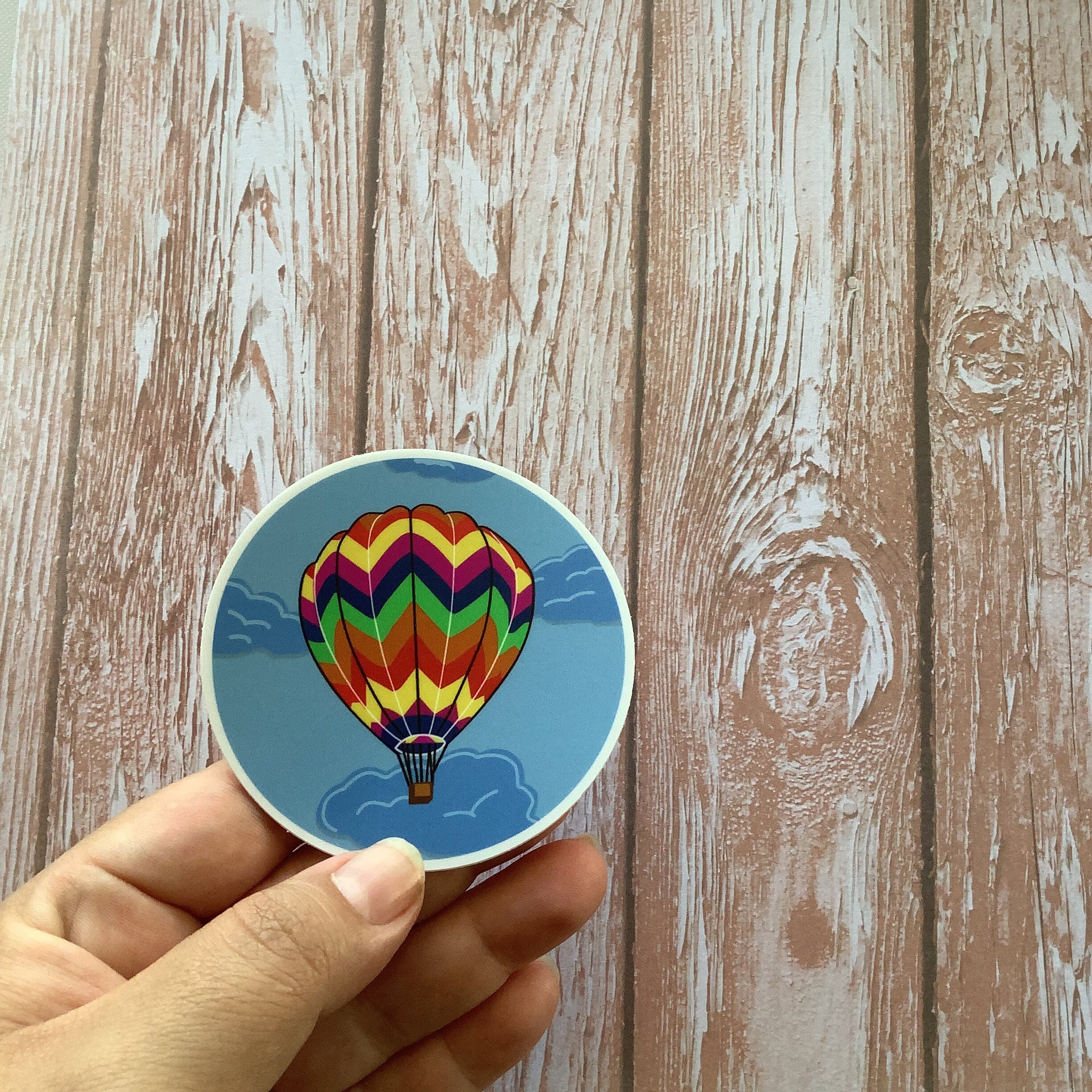 Hot Air Balloon - Vinyl Sticker