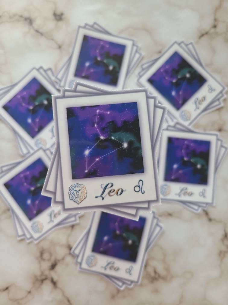 Leo Zodiac Constellation - Vinyl Sticker
