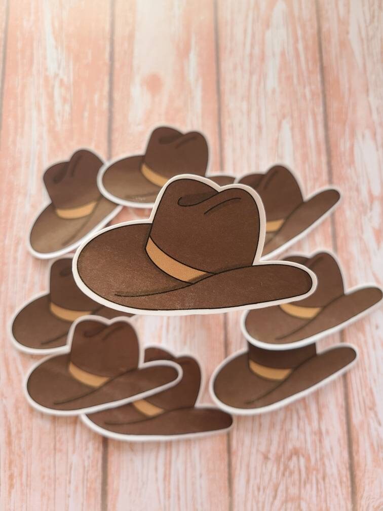 Western Cowboy Hat - Vinyl Sticker