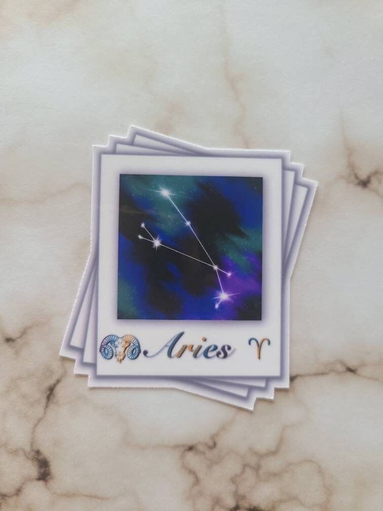 Fire Signs Zodiac Constellation - Vinyl Sticker Set of 3