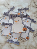 Trick or Treat Ghost Penguin - Vinyl Sticker