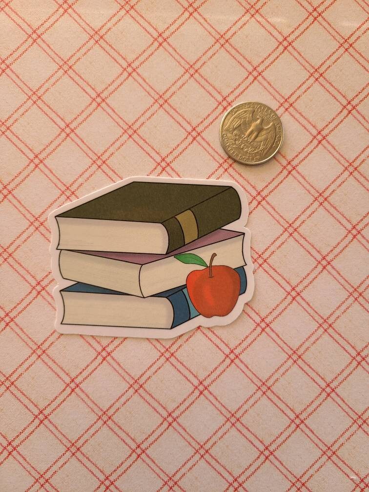 Stack of Books, Teacher Lessons - Vinyl Sticker