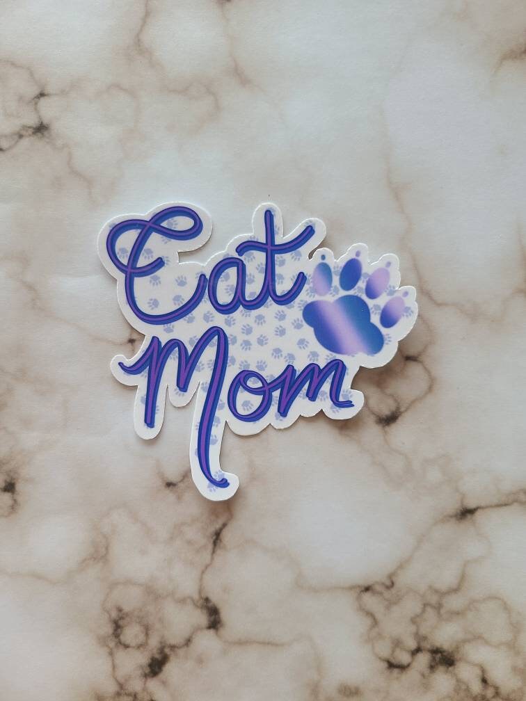 Cat Mom - Vinyl Sticker