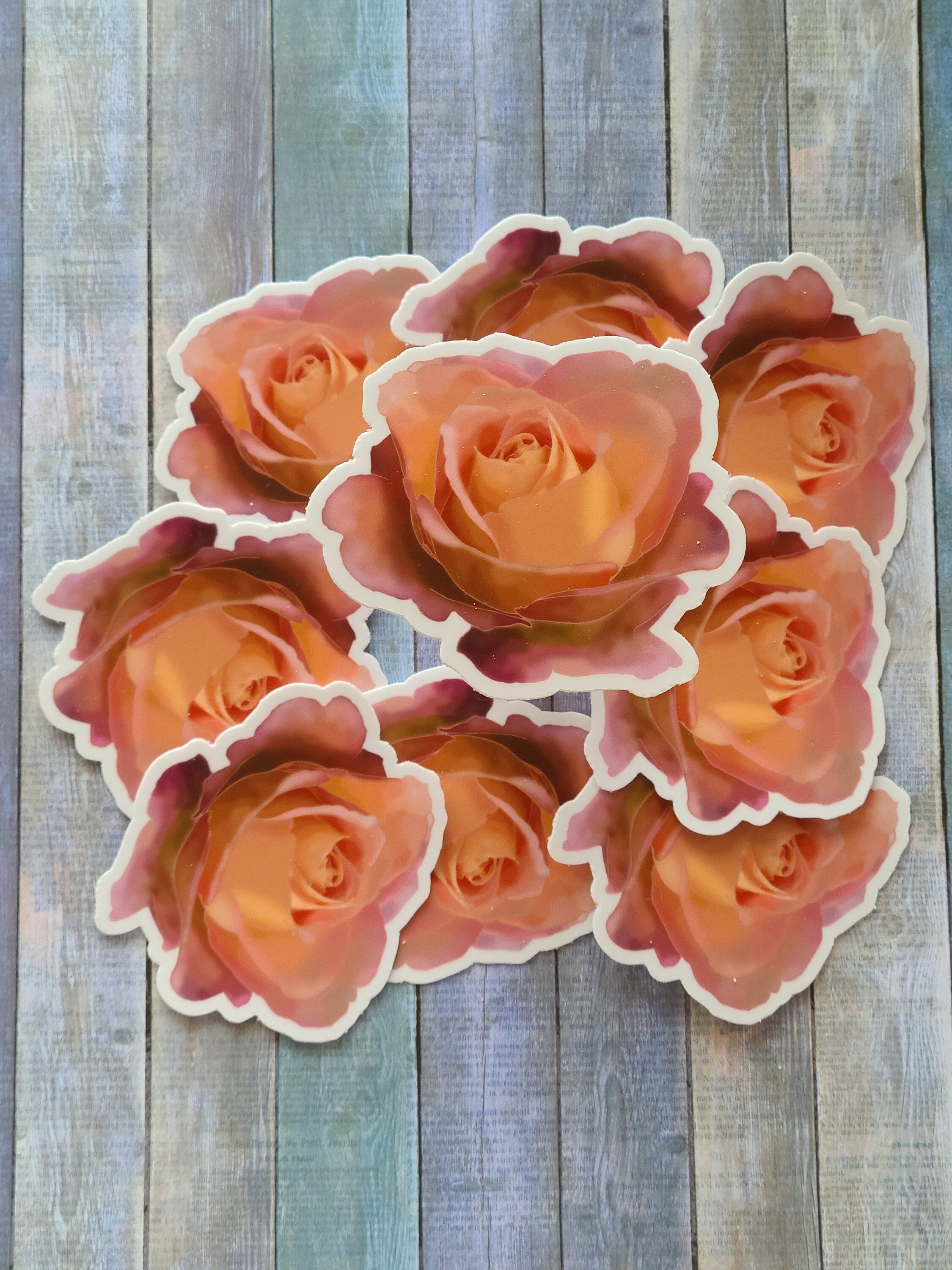 Pink Rose - Vinyl Sticker