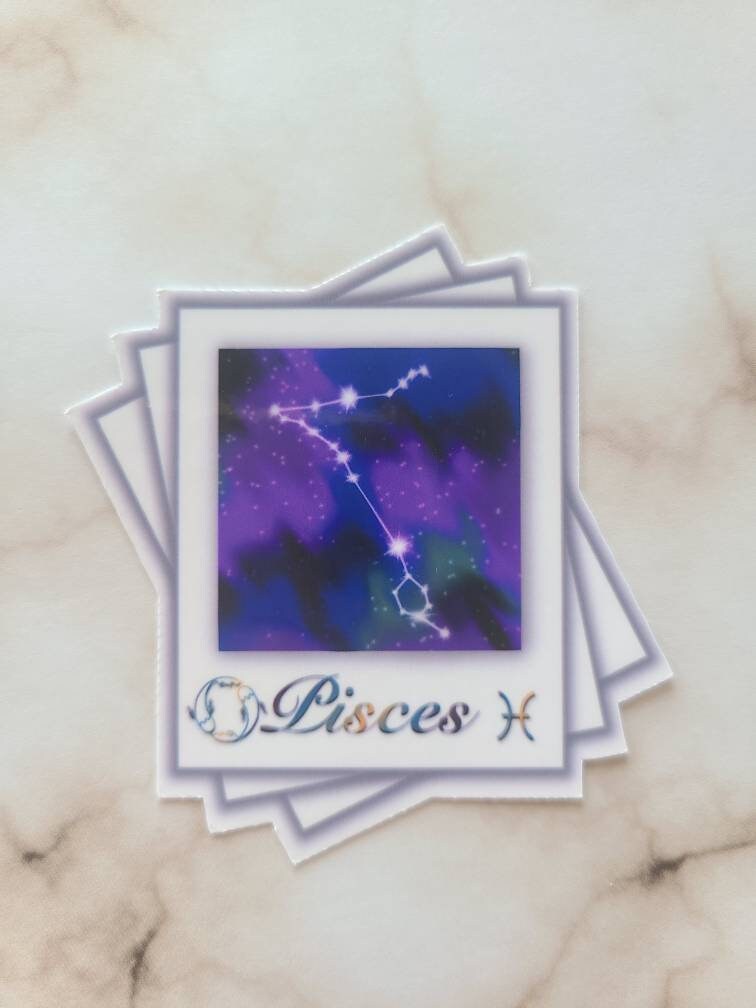 Pisces Zodiac Constellation - Vinyl Sticker