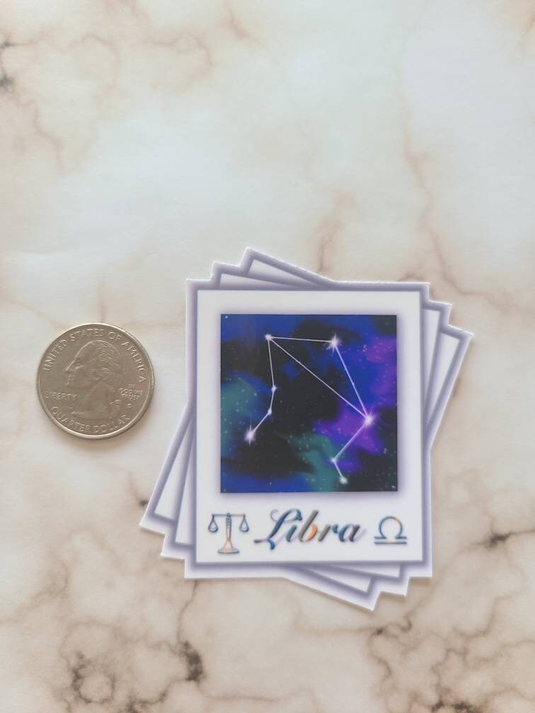 Libra Zodiac Constellation - Vinyl Sticker