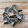 Snowman Snow Globe - Vinyl Sticker