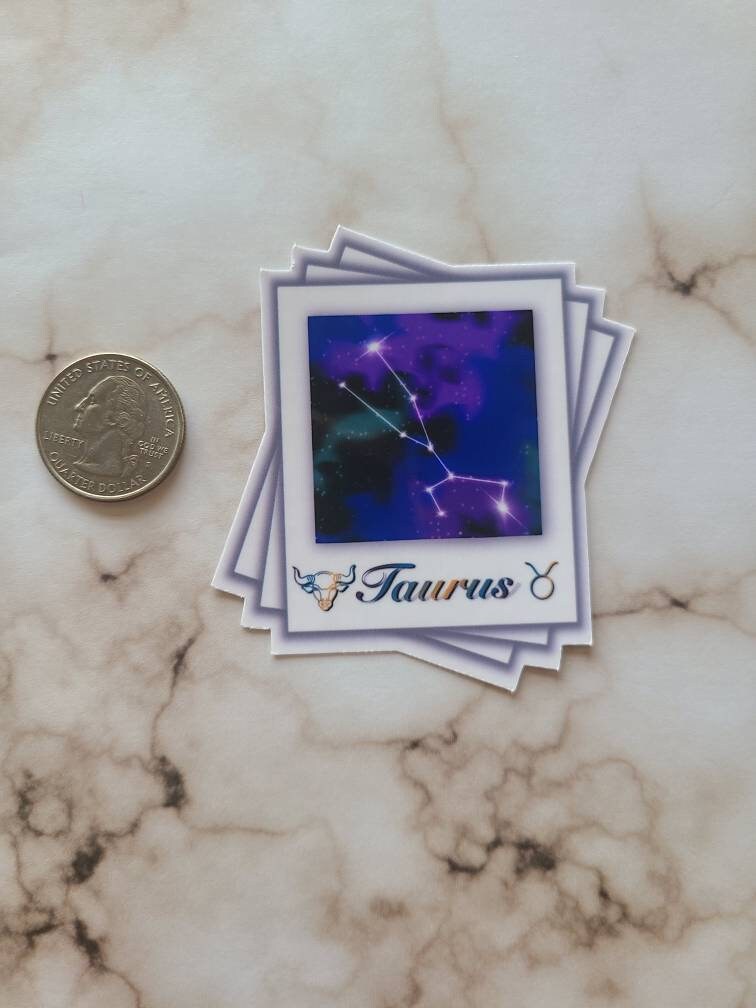 Earth Signs Zodiac Constellation - Vinyl Sticker Set of 3