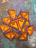 Superhero Teacher Badge -  Vinyl Sticker