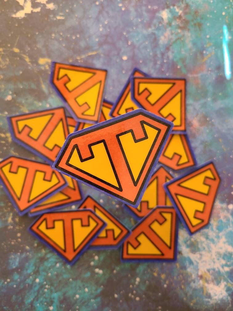 Superhero Teacher Badge -  Vinyl Sticker