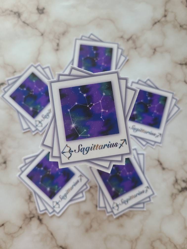 Sagittarius Zodiac Constellation - Vinyl Sticker