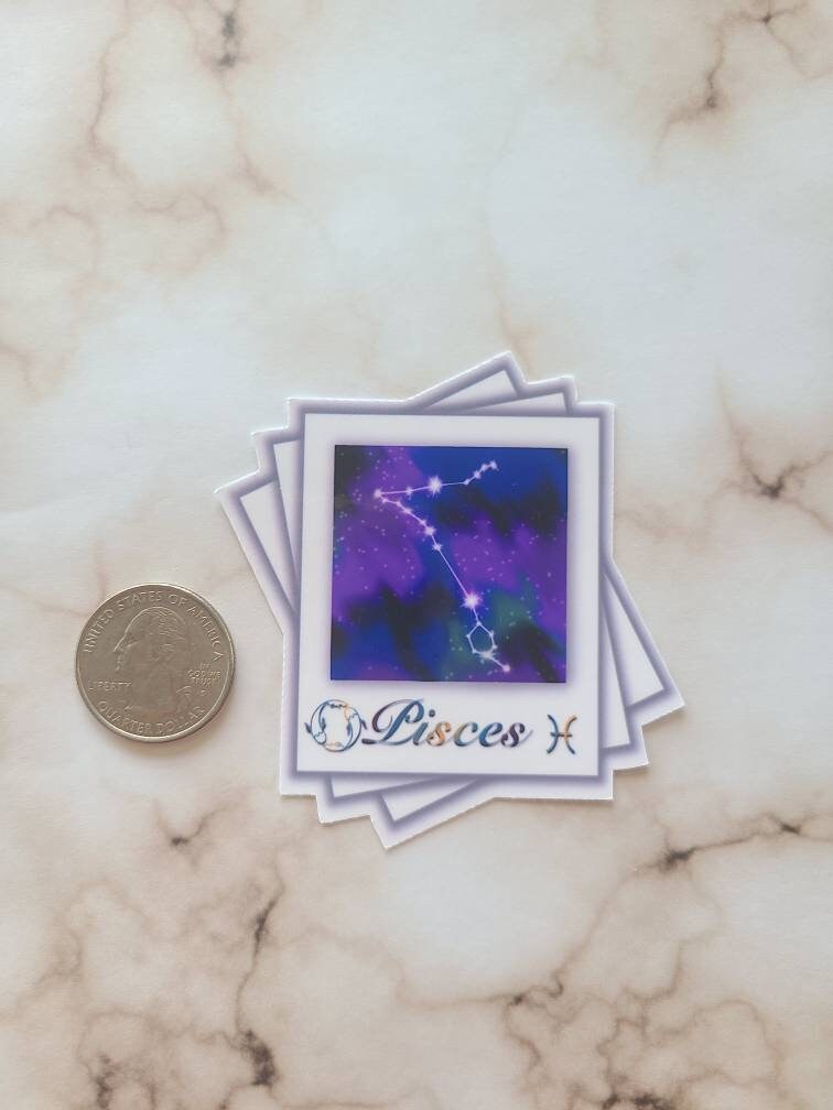 Pisces Zodiac Constellation - Vinyl Sticker