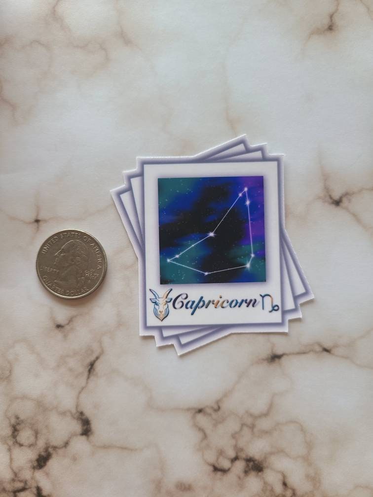Capricorn Zodiac Constellation - Vinyl Sticker