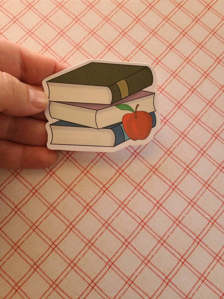 Stack of Books, Teacher Lessons - Vinyl Sticker