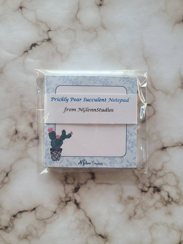 Prickly Pear Succulent Memo Pad