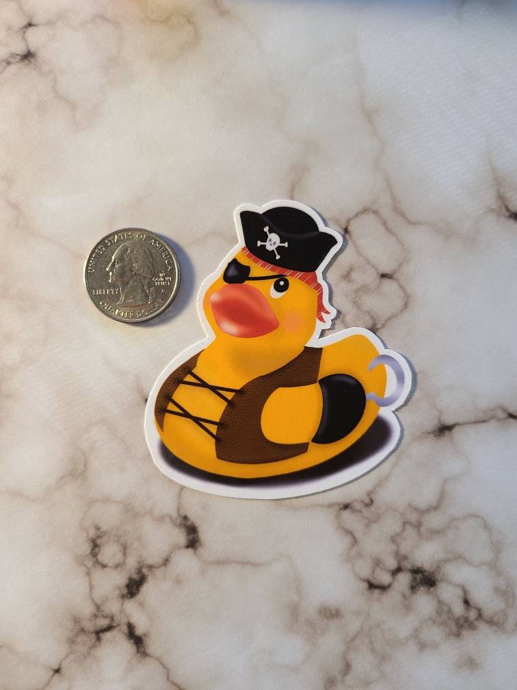 Pirate Rubber Duck - Vinyl Sticker