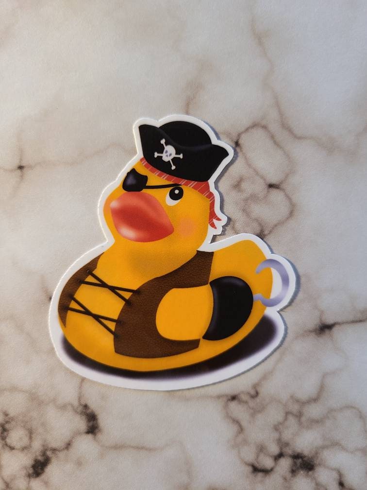 Pirate Rubber Duck - Vinyl Sticker