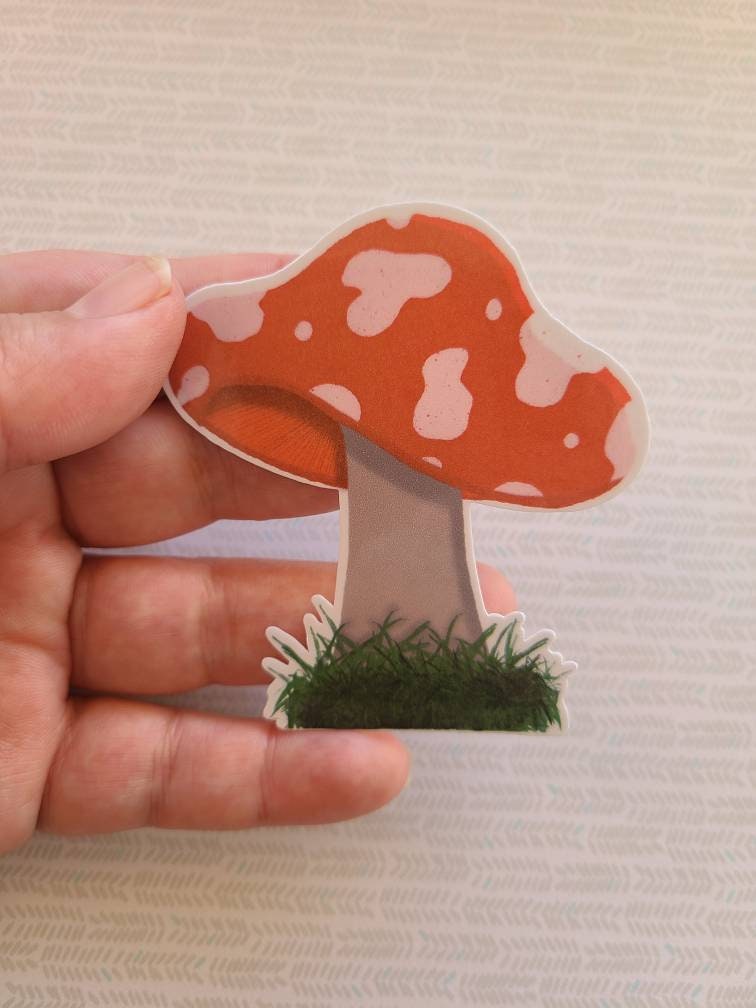 Red Cap Mushroom - Vinyl Sticker