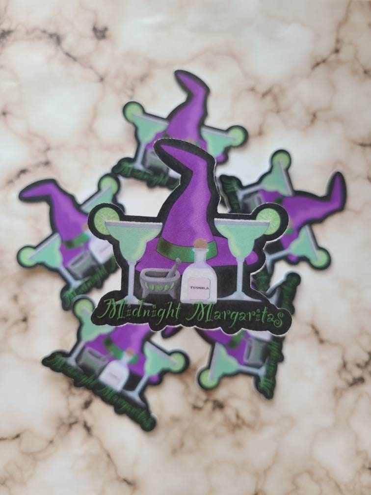 Midnight Margaritas - Laminated Vinyl Sticker