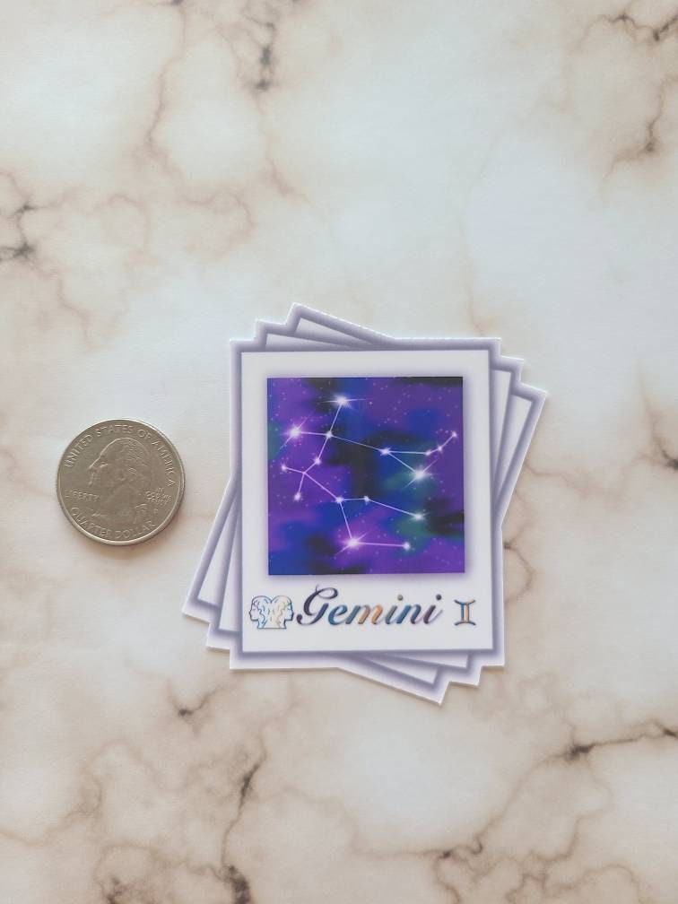 Gemini Zodiac Constellation - Vinyl Sticker