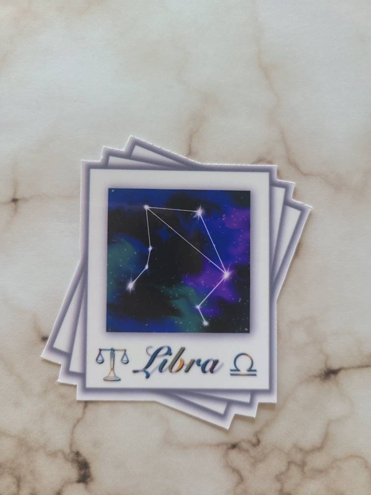 Libra Zodiac Constellation - Vinyl Sticker