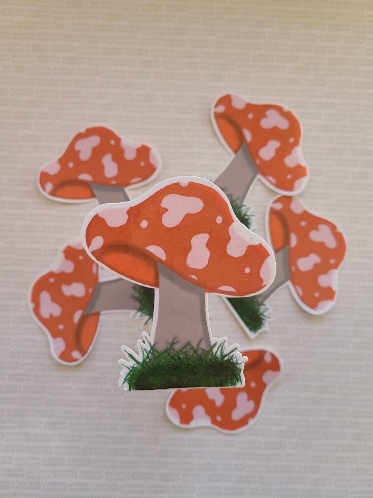 Red Cap Mushroom - Vinyl Sticker