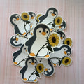 Cute Penguin with Sunflower - Vinyl Sticker