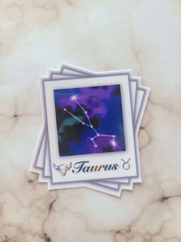 Taurus Zodiac Constellation - Vinyl Sticker