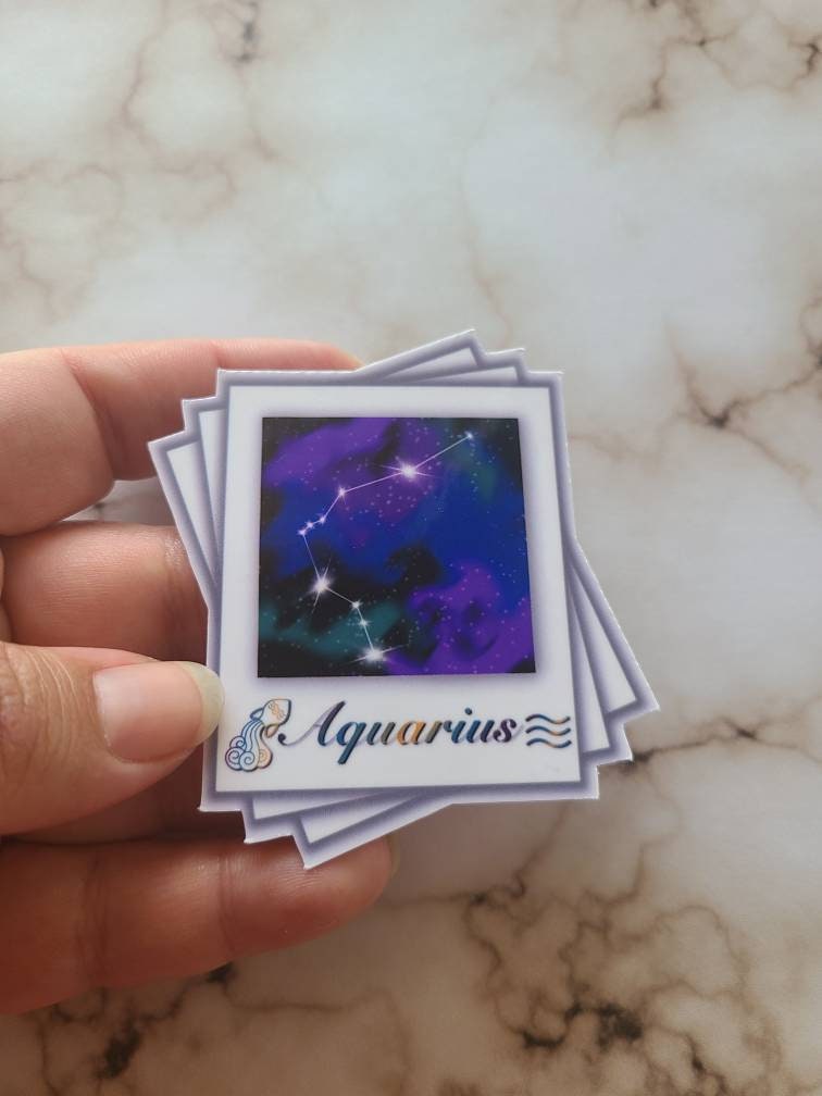 Aquarius Zodiac Constellation - Vinyl Sticker