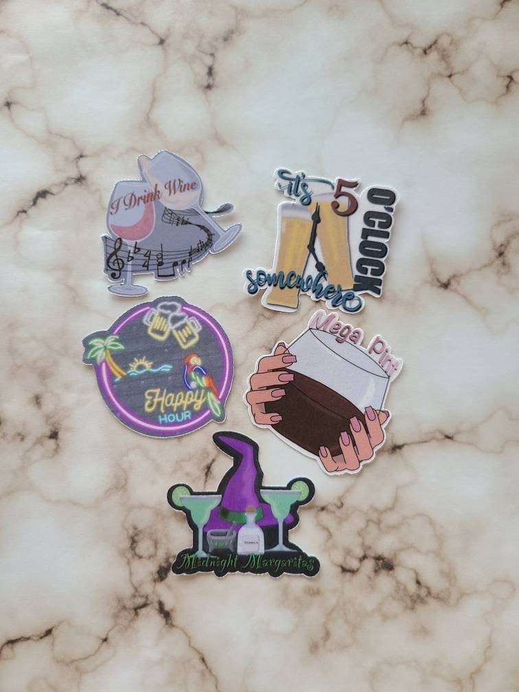 Adult Bevarages Happy Hour - Vinyl Sticker Set