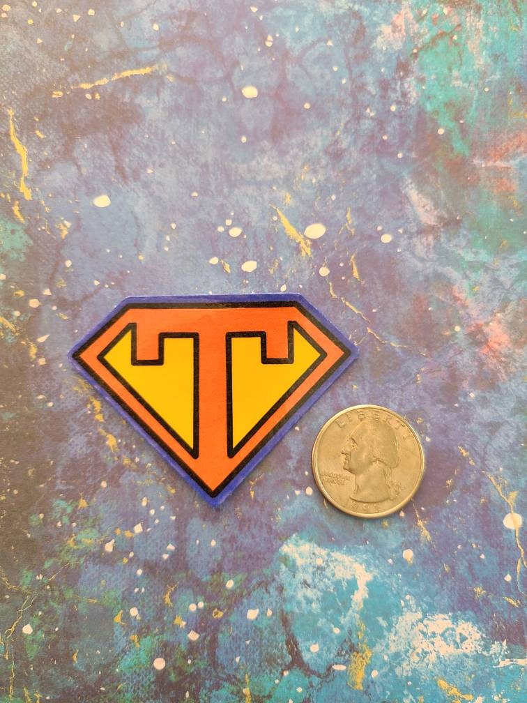 Superhero Teacher Badge -  Vinyl Sticker