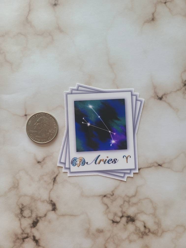 Fire Signs Zodiac Constellation - Vinyl Sticker Set of 3