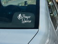Prayer Warrior Window Decal, Car Decal