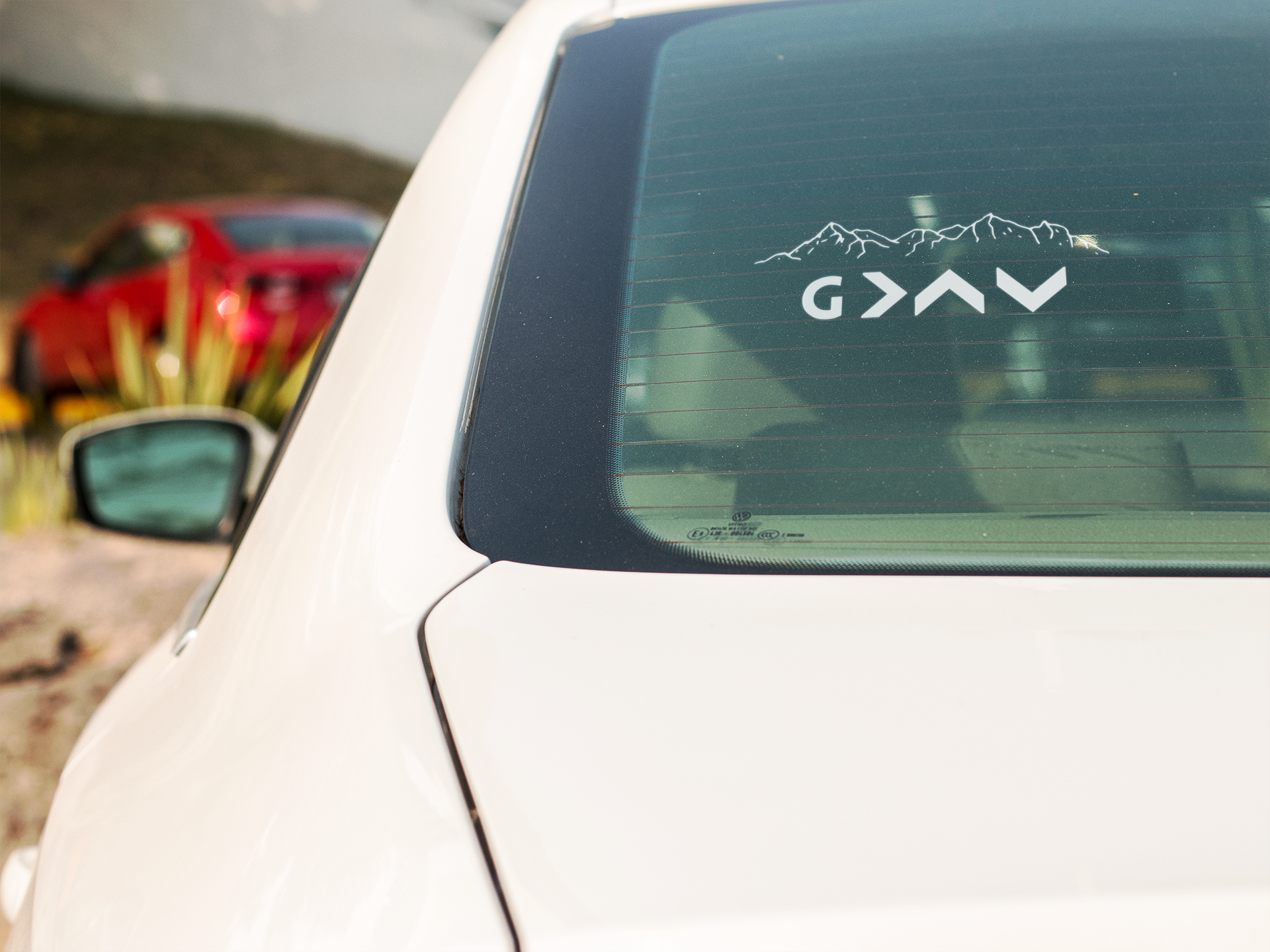 God is Greater than the Highs and Lows Window Decal, Car Decal