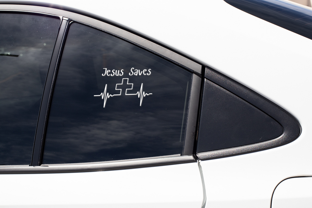 Jesus Saves Window Decal, Car Decal